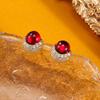 SUYU Spring Red New Earrings Minimalist Design Fashionable Women's Luxury Small Earrings Exquisite Accessories Earrings