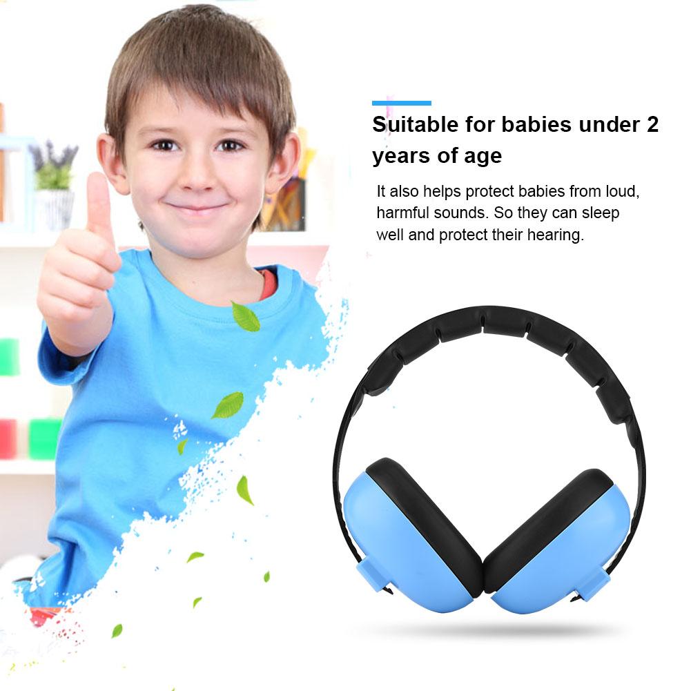 Baby Øreklokker Støyisolerende Øreklokker for Barn Babyens Ørebeskytter Hodetelefon (Rosa)