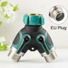Garden Hose Splitter Double Y Shut Off Valve Outdoor Lawn Water Hose Connector Durable Brass Adapter