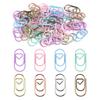80 Stück Bunte Herz Büroklammer 20mm Kleine Metall Büroklammer Aktenhalter Clip Metall Lesezeichen zum Abheften von Akten Dokumenten