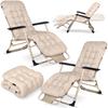 Klappbare Gartenliege mit Polster Sofotel ChillWell Set of 2, beige