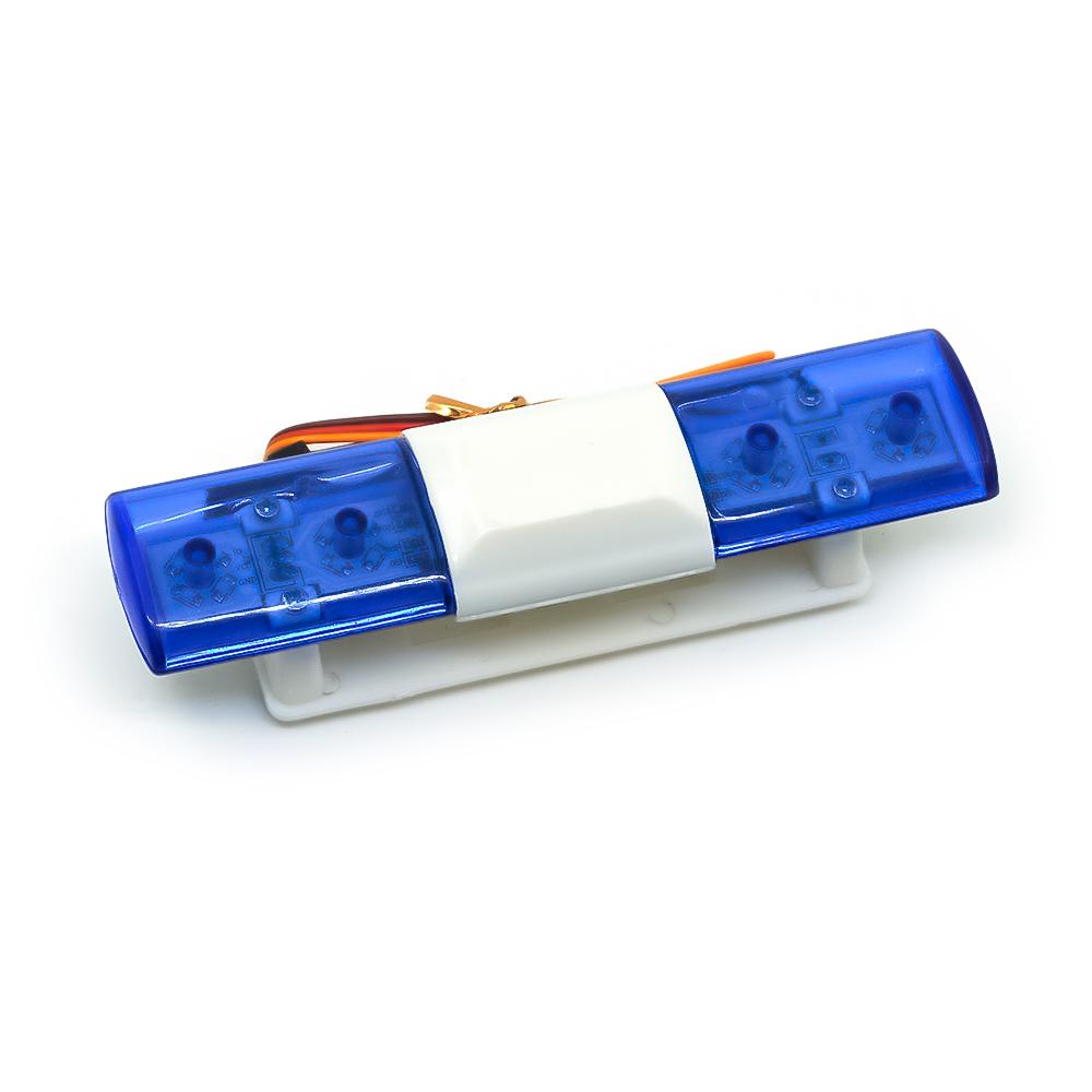 YEAHRUN 105/115/145mm Multi-function Flashing RC Car Police LED Light Alarming Light for 1/8 1/10 TRX4 SCX10 Tamiya Parts