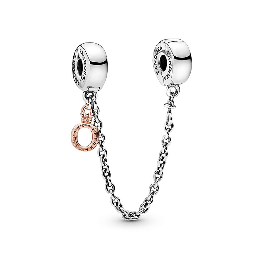 S925 Sterling Silver Half Moon and Star Safety Chains Fit Original Bracelets DIY Jewelry for Women Birthday Mother's Day Gift
