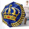 1pc Crown Decorative Automatic Umbrella Portable Home Essential Umbrella, Iron Umbrella Structure Suitable for All Seasons Yy251123119