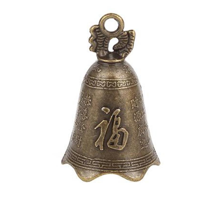 Metal Guanyin Ornaments Decorative Ancient Bronze Bell Men'S Car Old Retro Pendant Personality Fortune Wind Chime Ornaments