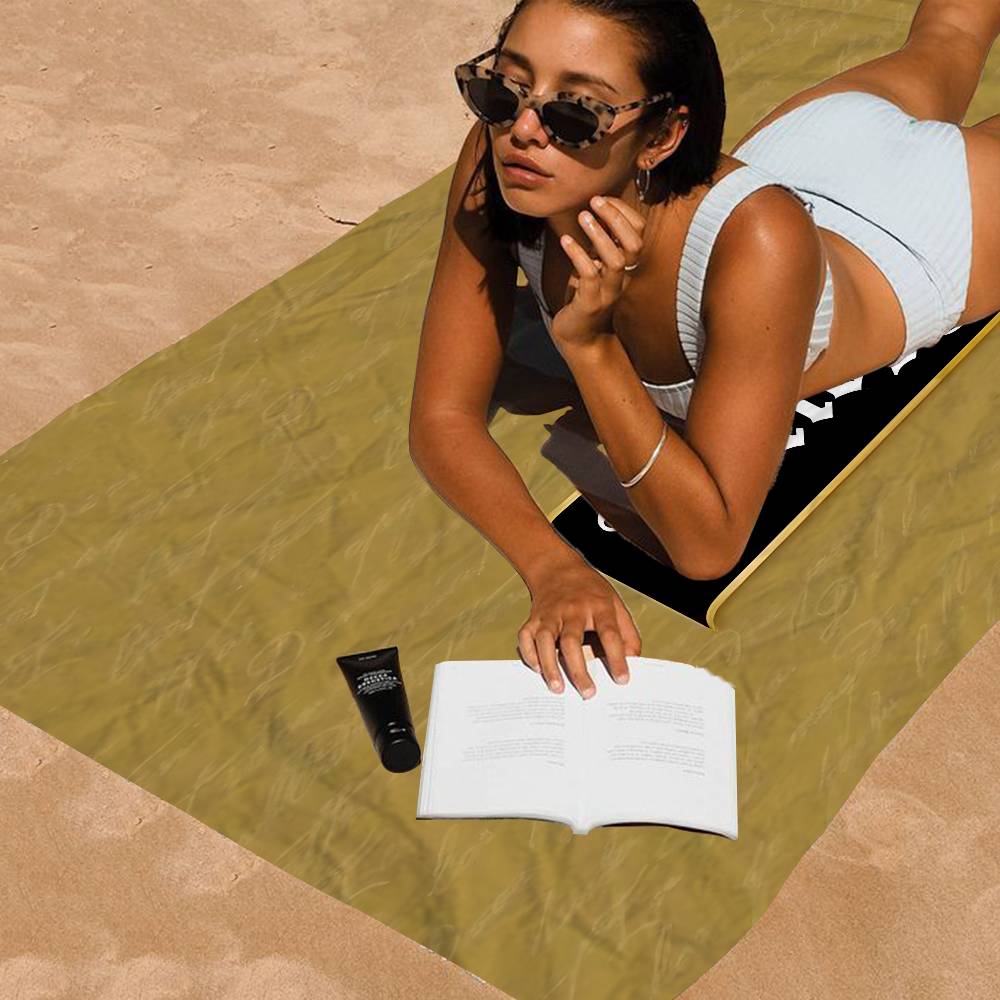 H-Hertog Jan Microfiber Blanket Quick Drying Beach Towels Oversized Printing Super Absorbent Pool Towel Blanket