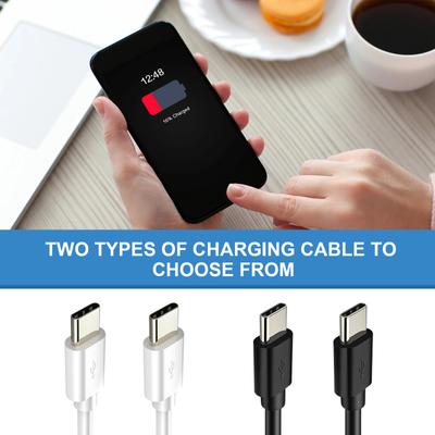 Biegefestes USB C Ladekabel Typ C auf Typ C Stromkabel 3A Schnellladekabel Leitung für iPhone 15 Serie