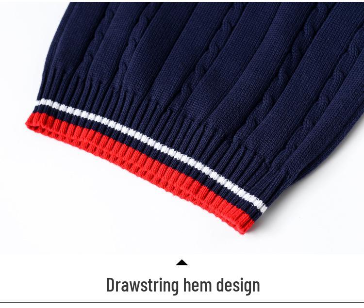 Kids' Cotton Knitted Sweater Vest for Boys & Girls - Autumn/Winter School Uniform