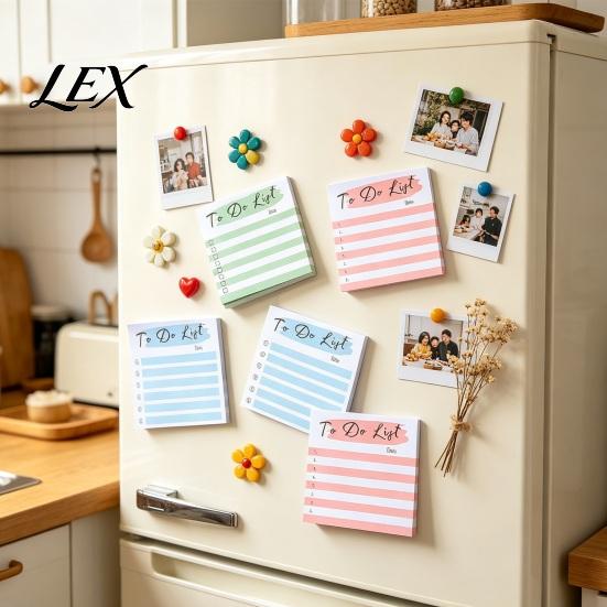 Striped Memo Pads Planning Sticky Notepads, Task Pads, Removable Portable Stickers Self-Adhesive Note Paper for Daily To-Do Lists And Organization