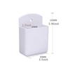 Pack of 4 White Remote Holders Remote Control Holder Wall Mount Media Storage Box for Home Office Bedroom Parlor Self Adhesive Atorage Box
