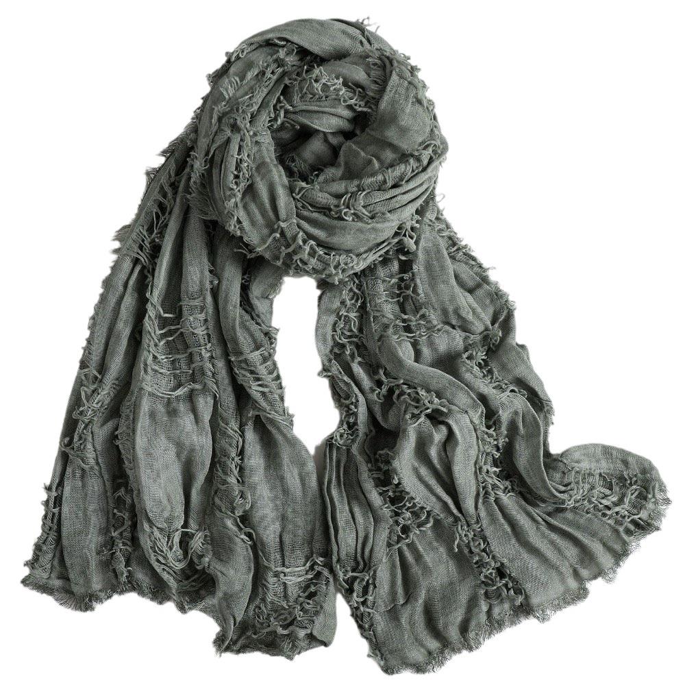 Warm Women Scarf Breathable Neck Warmer Hip Hop Cotton Linen Neckerchie Office