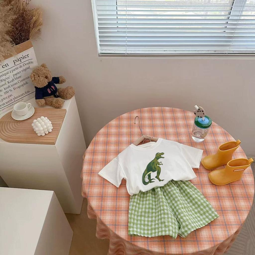 Toddler Cute T-shirts+Shorts Baby Girls Summer New Clothes Casual Two Pieces Suits Infantil Trendy Simple Thin Soft Tees Outfits