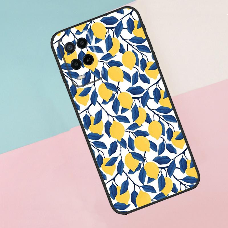 Summer Fruit Lemon For Oppo A74 A94 A54 A80 A78 A98 A40 A60 A18 A38 A58 A15 A17 A77 A57S A16 A76 A96 Phone Case