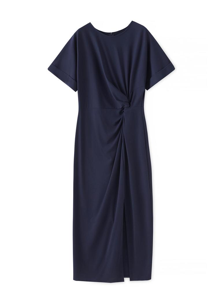 Aura Casual Round Neck Midi Dress – Women's Summer Style