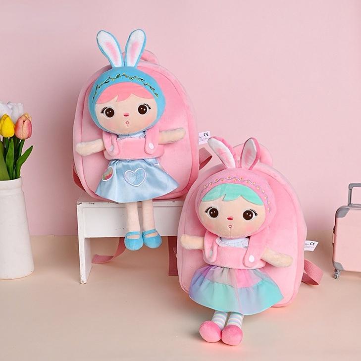 Non-Toxic Metoo Cartoon Animal Plush Children'S School Bag Kindergarten Cute Fashion Color Blocking Backpack Mini Backpack