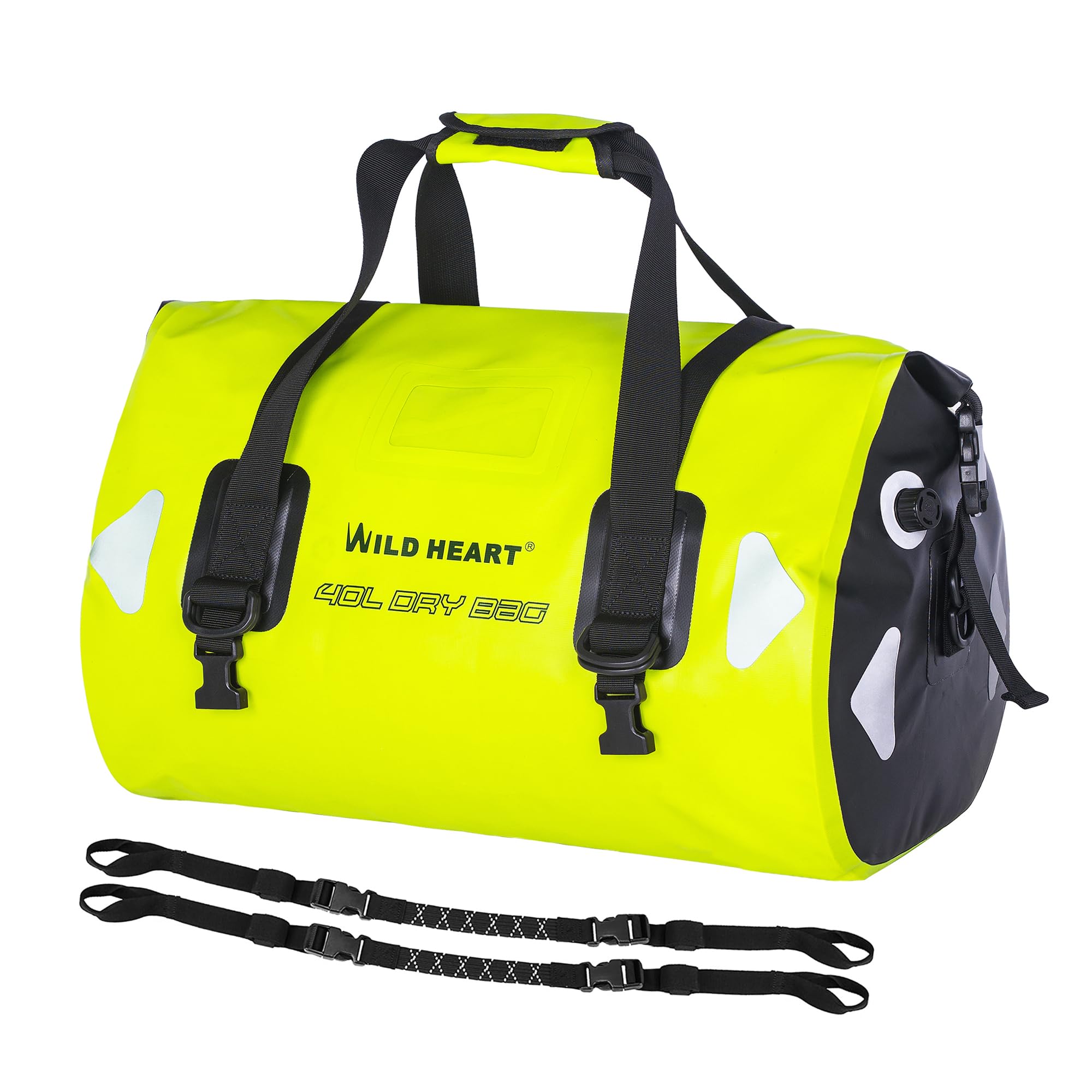 

WILD HEART Водонепроницаемый баул 100 л со сварными швами, плечевыми лямками и креплениями для сумки для активного отдыха, 40 л, 66 л, вместимость, веревка, каякинг,