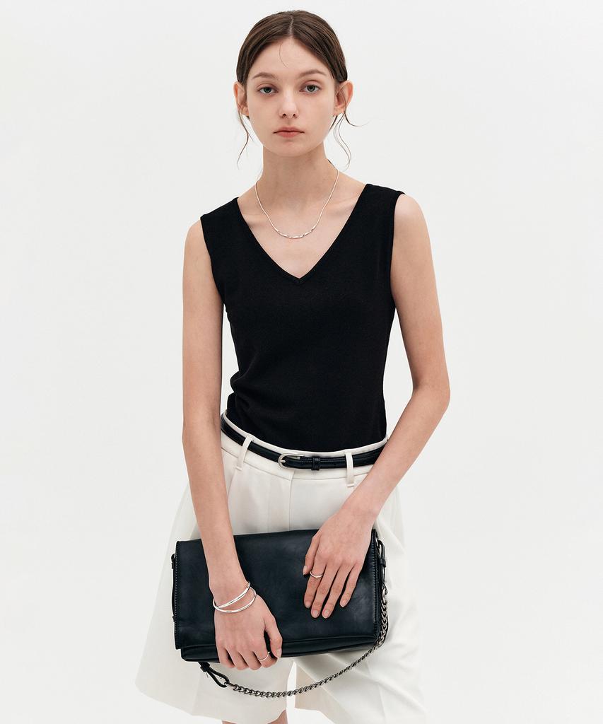 Lugkaeseuteu Daniel Basic V-Neck Sleeveless Knit / Daniel Basic V-Neck Sleeveless Knit_3Colors