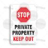 Mfoever  Private Property Metal Sign Beware of Dog Security Warning No Trespassing Notice Restricted Areas Enter At Own Risk Plaque