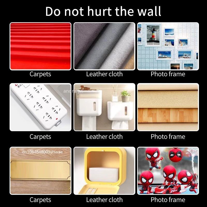 Double Sided Traceless Tapes High Viscosity Cloth Base Grid Waterproof Carpet Adhesive Fiber Gummed Tape Strong Sticky Strips 10mm/20mm/30mm/40mm/50mm