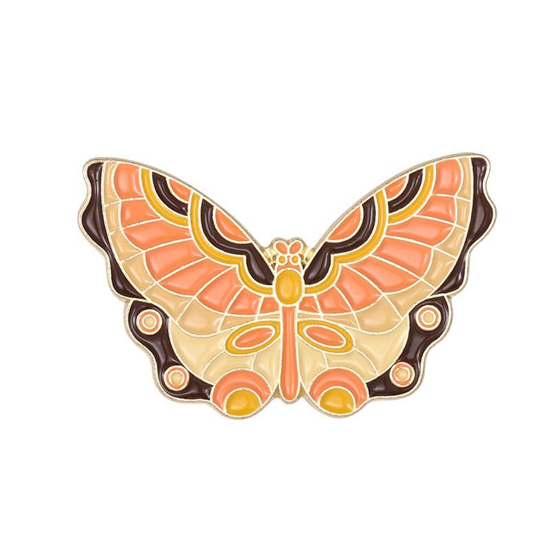 Creative Purple Butterfly Enamel Brooch Stunning Animal Floral Design For Men And Women