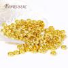 18K Gold Plated Large Hole Metal Beads,Round Spacer Beads,Bracelet Beads High Quality DIY Jewelry Accessories