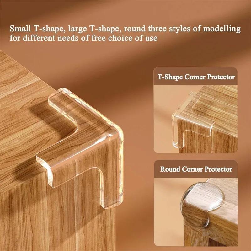 Baby Safety Silicone Kids Proofing Edge Protector Soft Transparent Children Anti Collision Table Corner Edge Protection Cover
