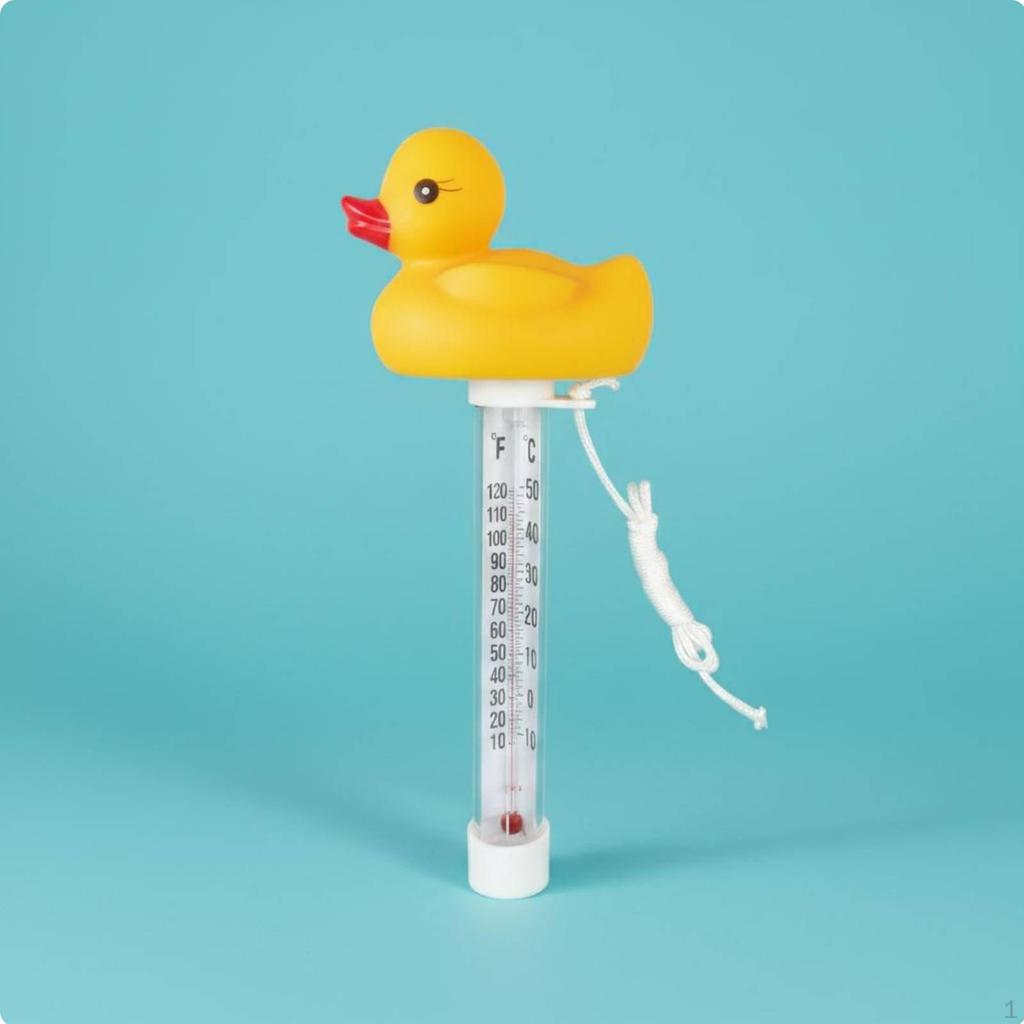 Schwimmendes Enten-Thermometer Leicht ablesbar Cartoon Bad Spritzfest