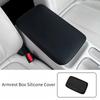 Center Console Armrest Box Silicone Cover, Original Car Color Protective Pad For Geely Xingyuan EX2 eMas 5 2024-2026 Accessories