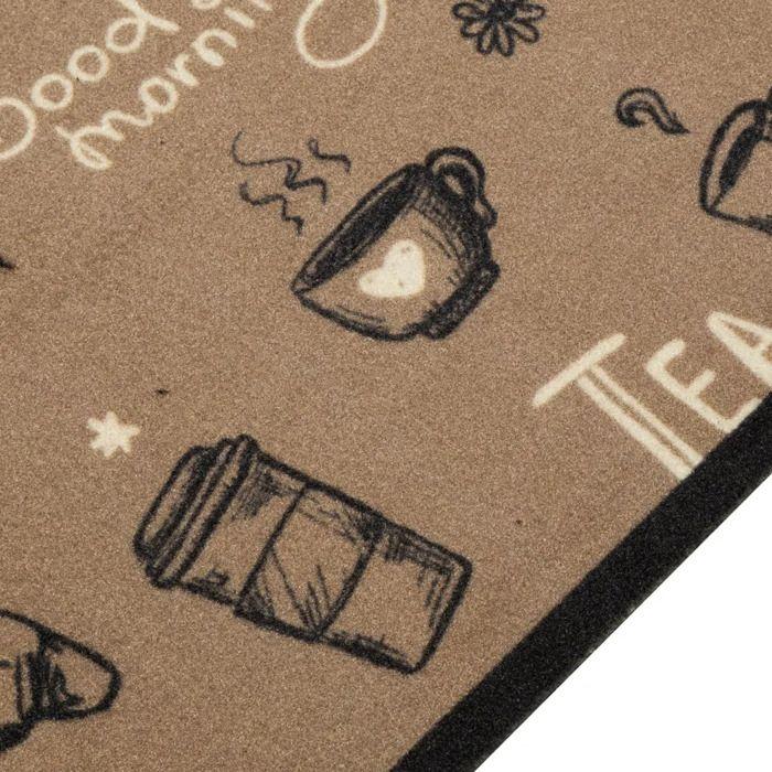 Tapis de cuisine - vidaXL - Morning - Imprimé épices - Lavable - 150 x 45 cm