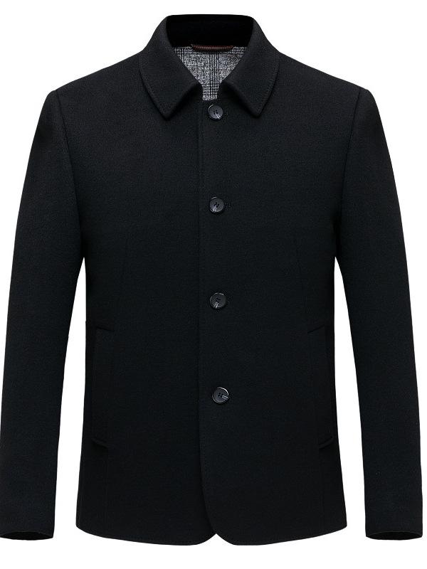 Men's Mid-Length Business Casual Double-Faced Cashmere Coat