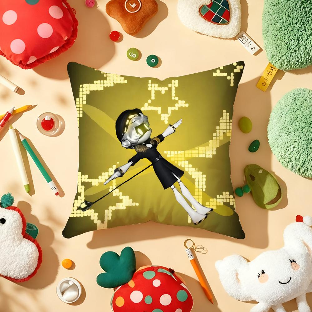 Genshin Impact Ayanaka Kamari Cushion Cover Plush Fabric Soft DoubleSided Printed Sofa Warm Winter Home Gift Pillow Cover 30x30cm