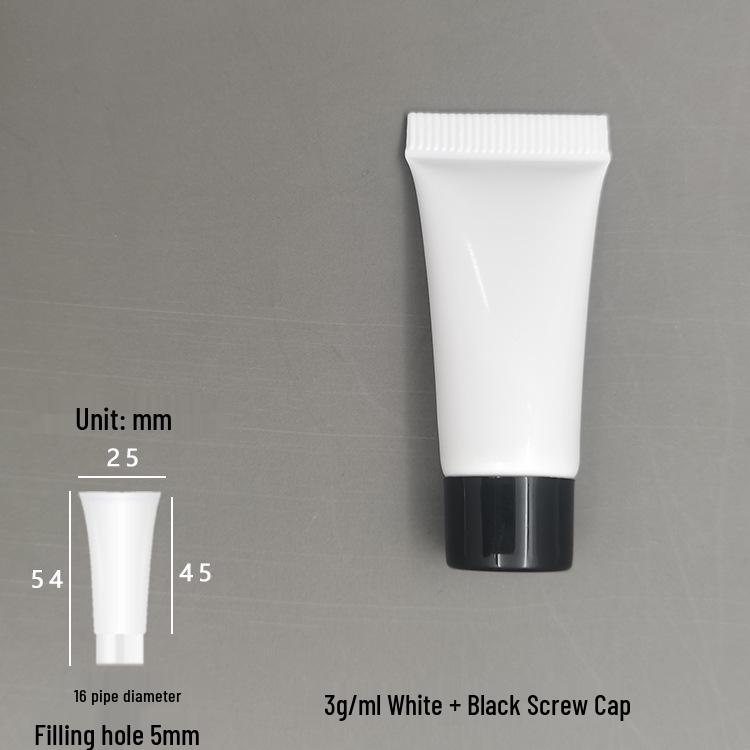 3ml Hautpflege Kosmetik Weich Tube für Serum oder Augencreme - Probiergröße Verpackungsmaterial Verfügbar