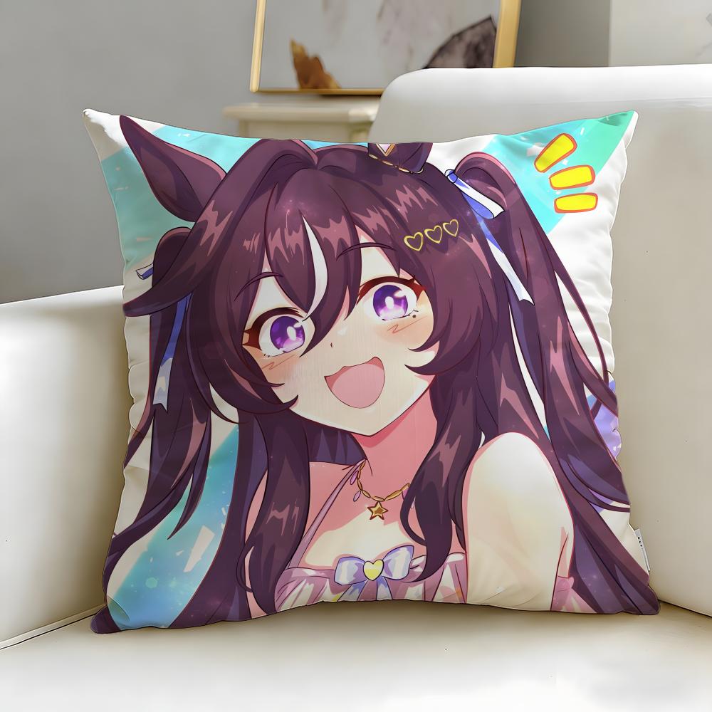Популярный аниме Умамусуме Претти Дерби Наволочка Мягкая Легко стирающаяся Наволочка Универсальная для Дивана Кровати Путешествий и Офиса 30X30cm