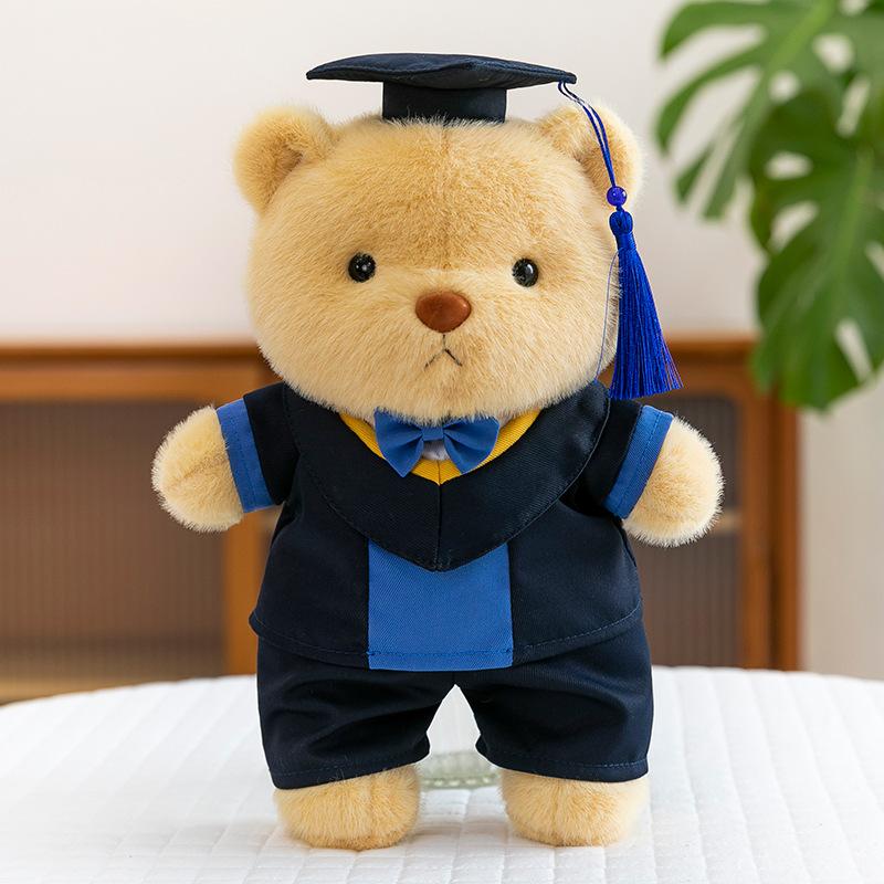 Cartoon Doctor Joint Bear Plush Toy Children's Birthday Gift Graduation Souvenir Desk Ornament