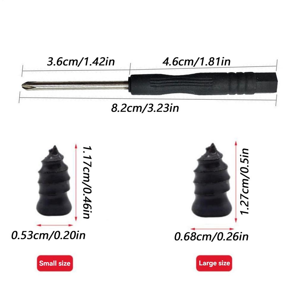 

Car Tire Repair Kit 40 Pieces Tire Repair Plugs Scooter Rubber Nails Puncture Plug Tools Tyre Puncture Emergency for Motorcycle чорний