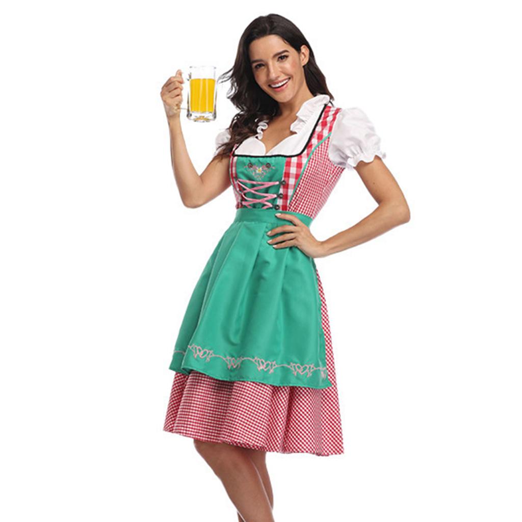 Women's Plaid Dress for Oktoberfest Party Festival