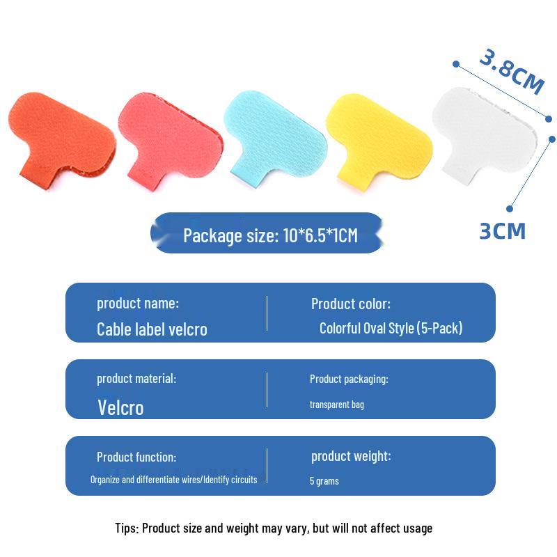 Nylon Self-Adhesive Cable Management Strap, Writable, Multifunctional Cable Tie Strap