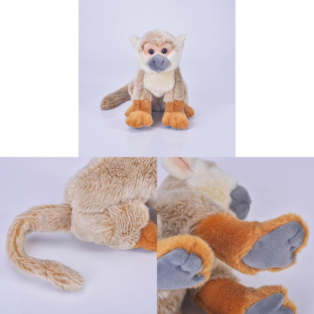 Squirrel Monkey Plush Doll Kids Toy Animal Stuffed Toy For Playtime