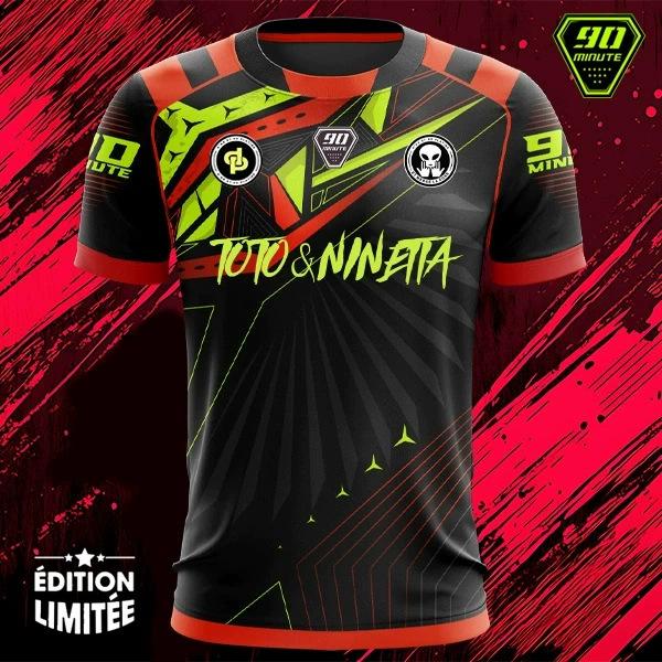 Nuova maglia da calcio Omerta tedesca, maglia da allenamento da uomo stampata, maglietta sportiva traspirante con scollo a girocollo