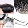 Waxed Leather Cord DIY Jewelry Shiny Thread String Strap Chain With Clasp Necklace Rope Jewelry Making Supplies Wholesale