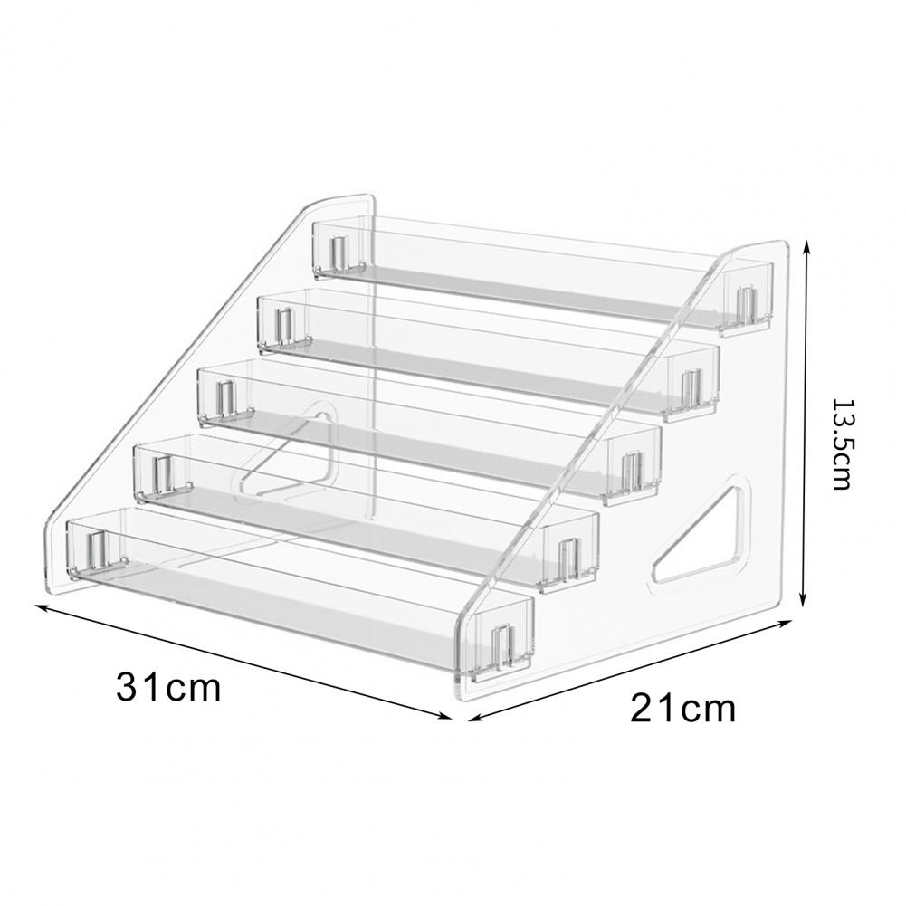 Skin Care Lotion Storage Transparent 5-layer Makeup Organizer Box for Lipsticks Eyeshadow Skincare Products Capacity for Perfume