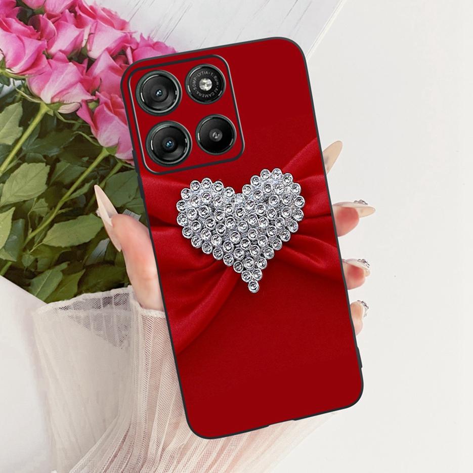 Für Motorola Moto G17 Power Case Moto G15 Niedliche Katze Blumen Bemalte Hülle Weiche TPU Handyhülle Für Motorola G15 Power MotoG17 Taschen