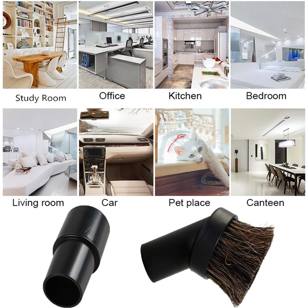 Hose Adapter Cleaner Vacuum Attachment 25MM Horse Hair Brush Vacuum Cleaner Parts Bristles  Brush
