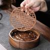 Mini Solid Wood Tea Tray Chinese Style Retro Water Storage Pot Holder Portable Outdoor Travel Small Dry Bubble Tea Table Durable