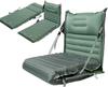Fengzel Outdoor Latest Camping Extra Multiple Connections Integrated Sleeping In Reversible Air Mattress Gray for Sitting and Foot-operated Mat,