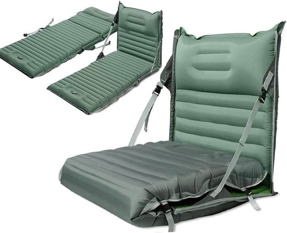 

Fengzel Outdoor Новейший Кемпинг Экстра Несколько Соединений Встроенный Сон в Реверсивный Надувной Матрас Серый для сидения и Коврик с Ножным Насосом,