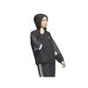 Adidas Jersey Top Color Block Loose Fit Windbreaker Jacket IEH78 Women's Black/Gray Five/White (IK9873) J/XL