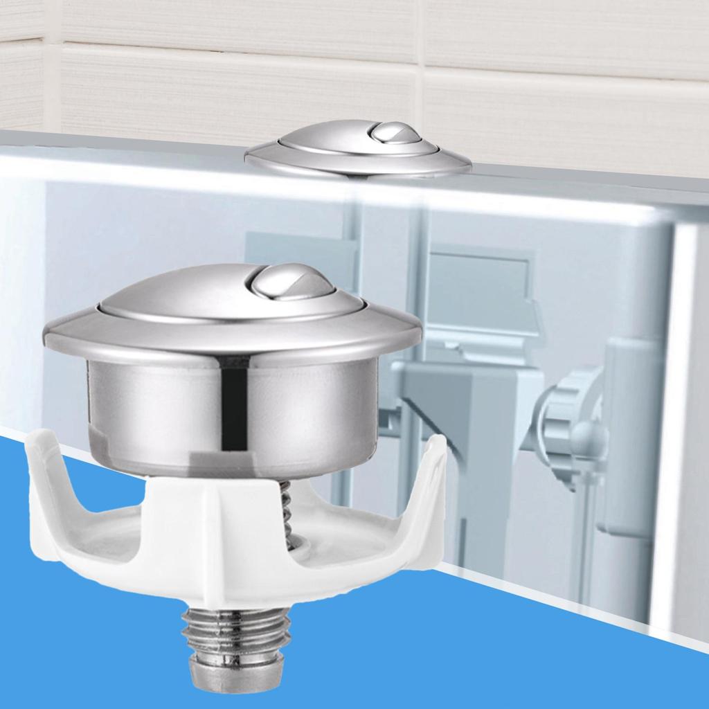 Toilet Push Button High-Performance Flusher Toilet Button Two Flush Options Tank Parts Easy Maintenance Plumbing Repair for