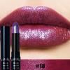 Diamond Pink Lipstick Metallic Glitter Lipstick Waterproof Shiny Pearlescent Dark Blue Red Matte Lip Gloss Halloween Lips Makeup