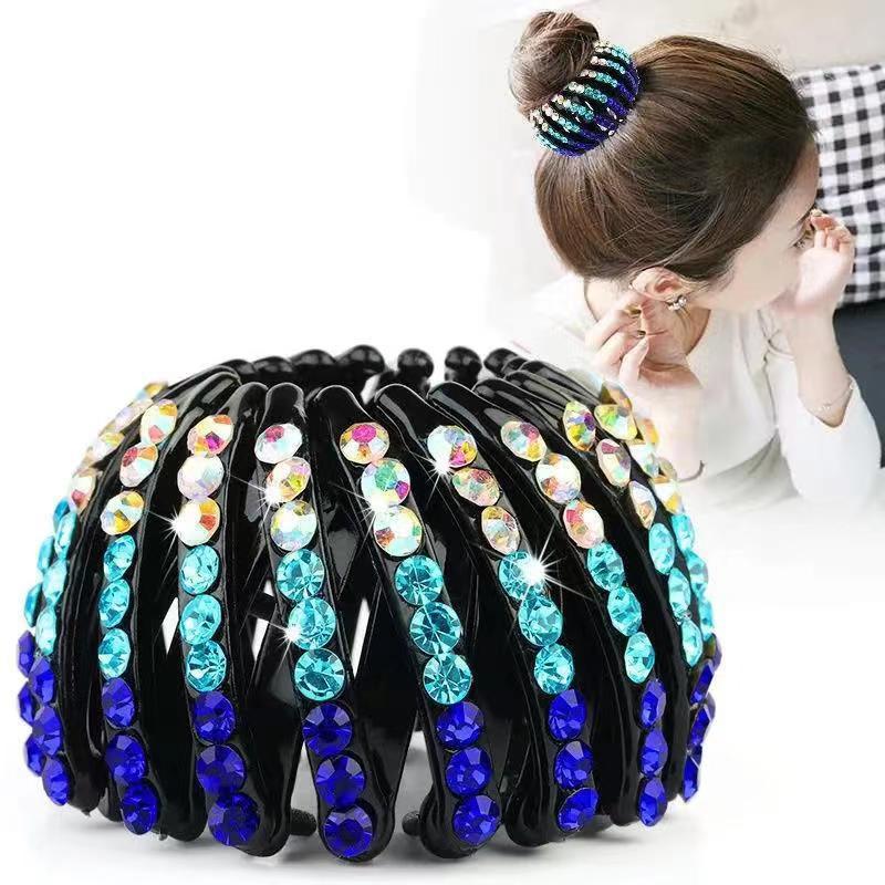 Medium-sized Hair Dispenser, Medium-sized Hair Curlers, New Style Hair Clips for Ponytail, Flower-shaped Hair Band, Hair Accessory Clips